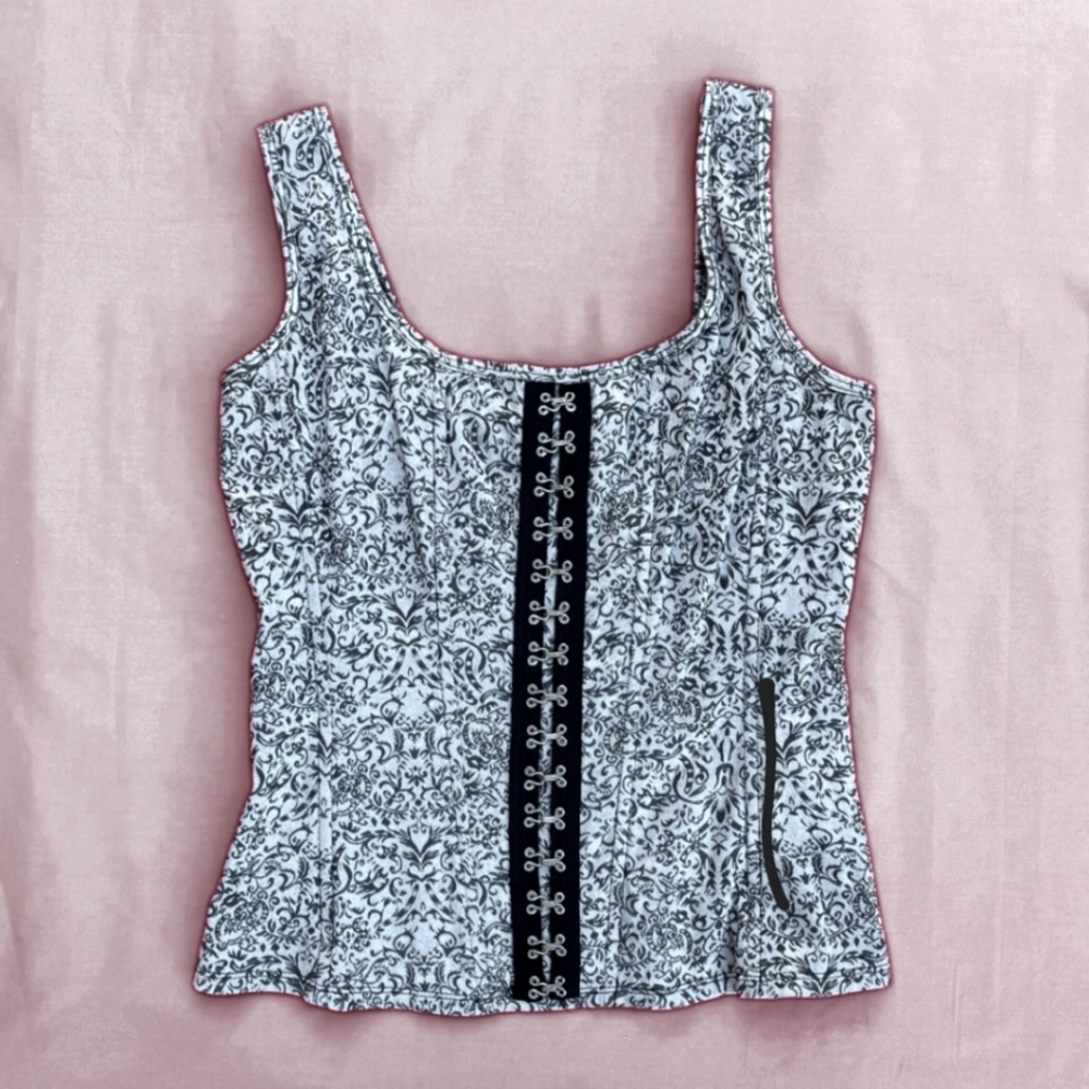 Vintage Silver Corset Top